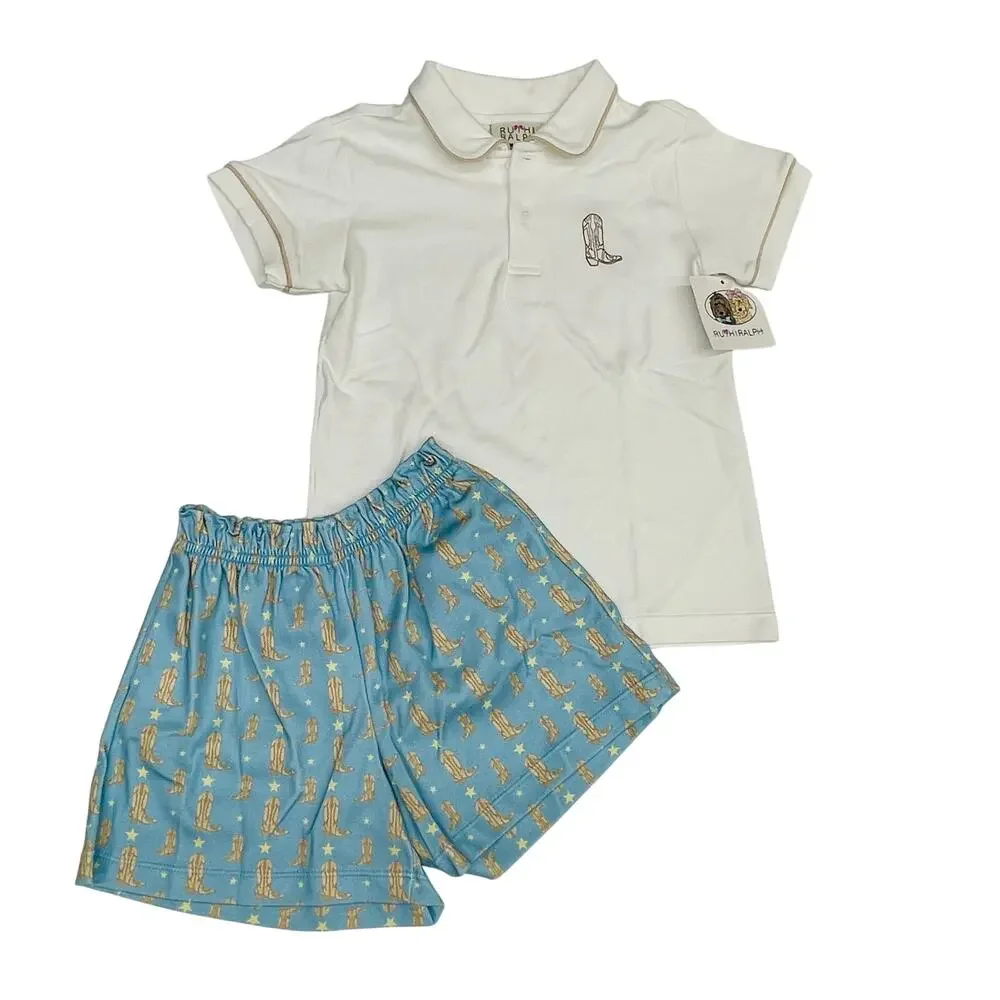 NWT Ruth & Ralph Size 2T Boots Shep Short Set - Picture 1 of 5